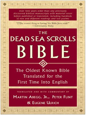 cover image of The Dead Sea Scrolls Bible